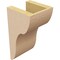 Ekena Millwork 5"W x 5"D x 10"H Wide Carmel Rough Cedar Woodgrain TimberThane Corbel, Primed Tan CORUR05X05X10CARRCPR - alternate 3